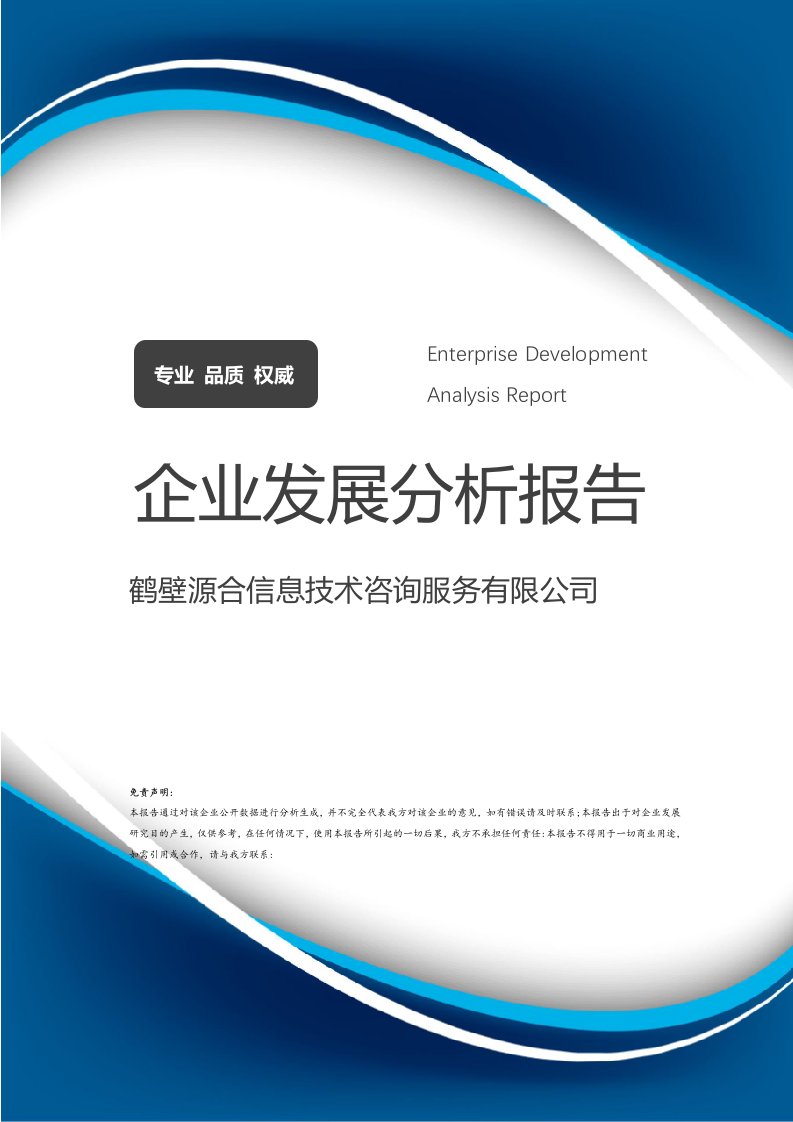 鶴壁源合信息技術(shù)咨詢服務(wù)企業(yè)發(fā)展分析報(bào)告